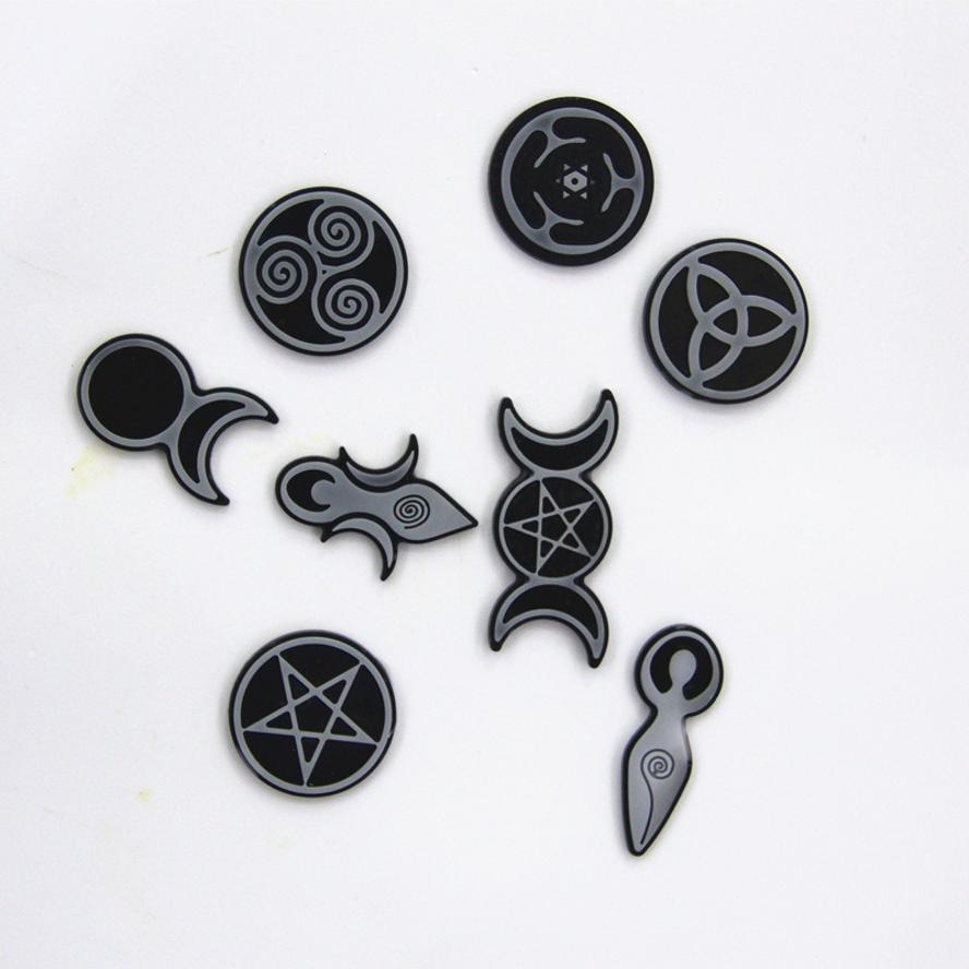 1 Set Goddess Necklace Pendant Resin Mold Epoxy Mirror Mold DIY 8 In 1 Silicone Mold Totem Pendant Mold