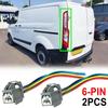 2 Stück Für Ford Transit Custom Tourneo Mk8 Mk9 2014 - 2025 Rücklicht-Glühbirnen-Kabelbaum-Stecker Stecker Kabelbaum Vorverkabelt 1829122