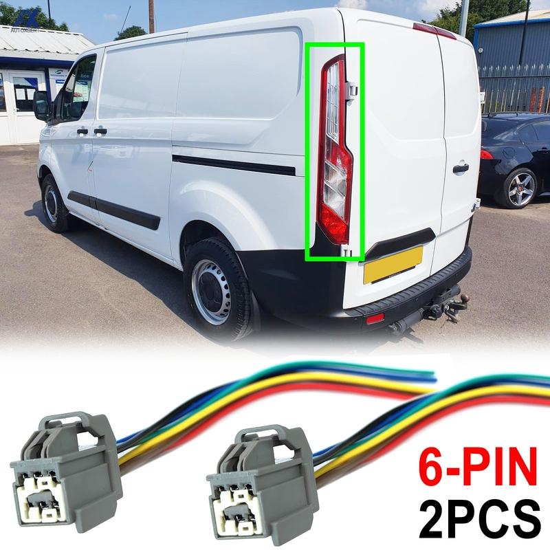 2 Stück Für Ford Transit Custom Tourneo Mk8 Mk9 2014 - 2025 Rücklicht-Glühbirnen-Kabelbaum-Stecker Stecker Kabelbaum Vorverkabelt 1829122