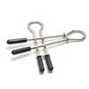 1 Pair Adjustable Stainless Steel Nipple Clamps with Chain Breast Clips Reusable BDSM Adult Sex Toy for Couples