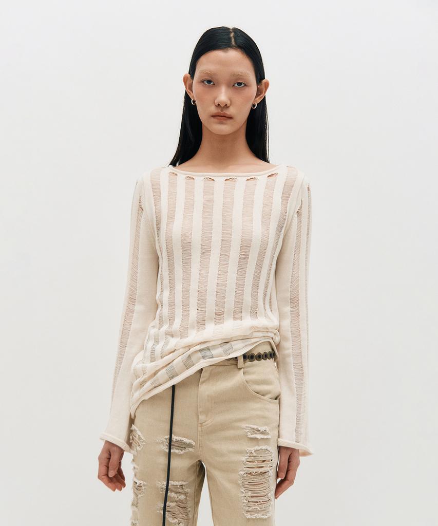 Kimjisu Loose Gauge Knit _ Ivory