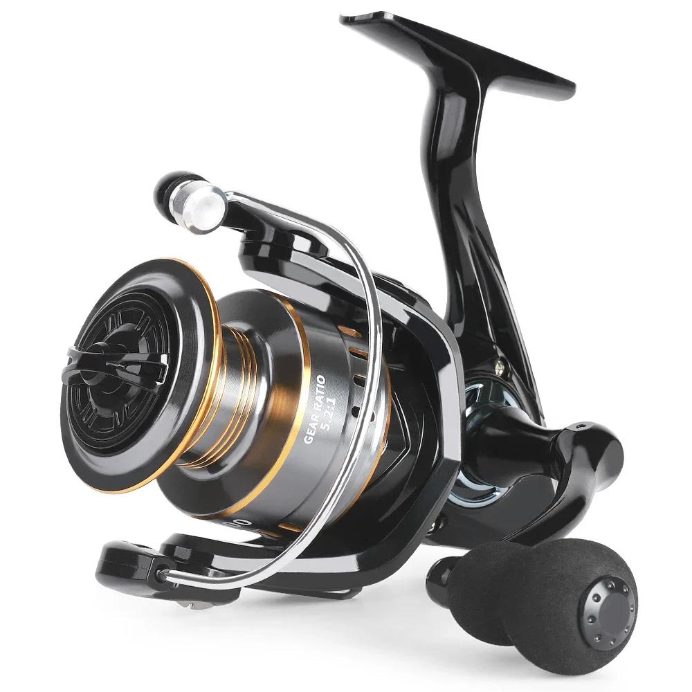 New Professional Ultralight 1000~7000 Series 5.2:1 Gear Ratio 26LB Max Drag CNC Metal Spool Spinning Fishing Reel for Freshwater and Saltwater