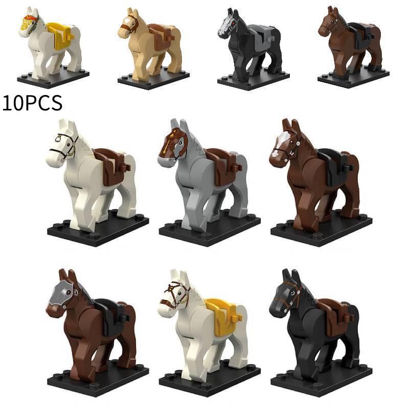 Horse Figure War Minifigures Building Block Model Desktop Decor Children Gift
