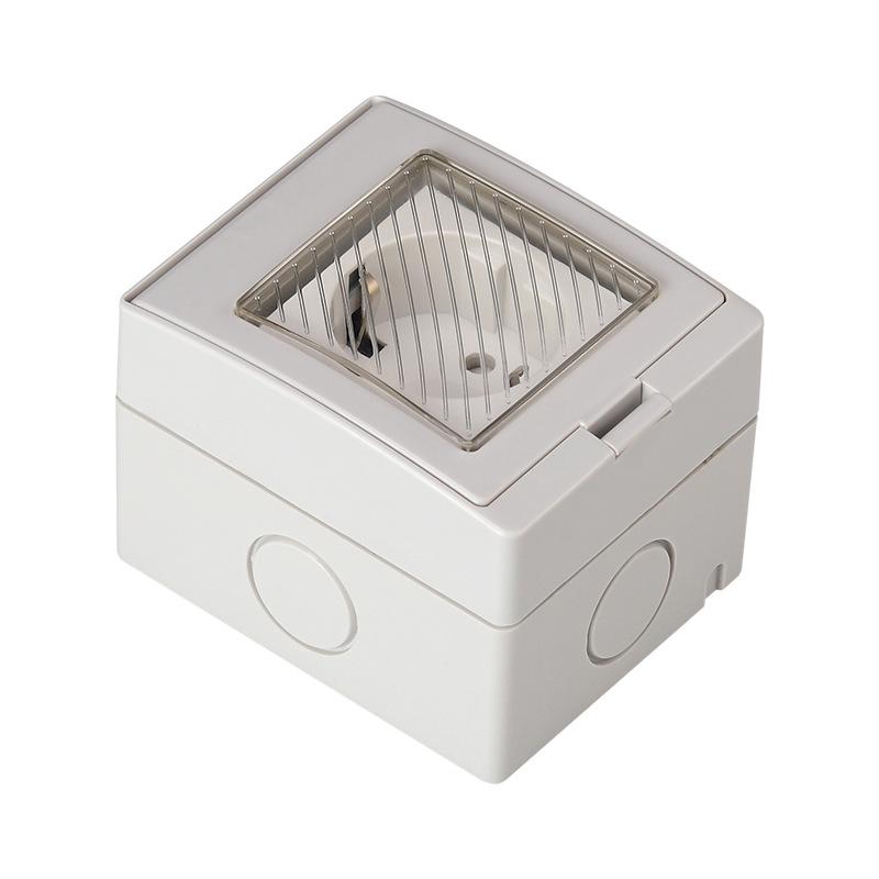 German Style ABS Surface-mounted Wall Socket for Home Decoration