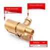 Heavy Duty Brass Air Chuck Adapter With Pressure Relief Valve Lock Clip For Car Bike Tire Inflation