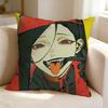Horror Game MMeat Girl YYi Xi Singer  Pillow Case Square DoubleSided Sofa Cushion Cover Bedroom Bedside Pillow