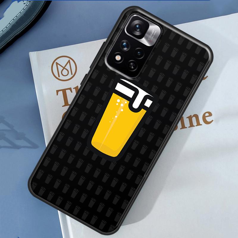Beer Case For Xiaomi Redmi Note 14 13 11 9 10 12 Pro 9S 10S 11S 12S Redmi 10C 12C 13C 14C Cover