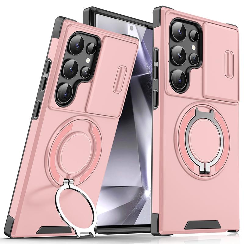 Luxury 360 ° Rotating Hidden Metal Ring Car Holder Armor Phone Case For Samsung S24 Ultra S21 S22 S23 Ultra Plus S20 FE A54 A15
