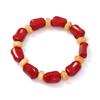 Artistic retro casual versatile bracelet irregular geometric contrasting bead bracelet trendy travel women's bracelet