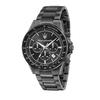 Maserati Watch Mens Black Steel 10 ATM Water Resistant Chronograph Quartz Japanese Movement Official Authentic Product 2-Year Warranty Fashion
