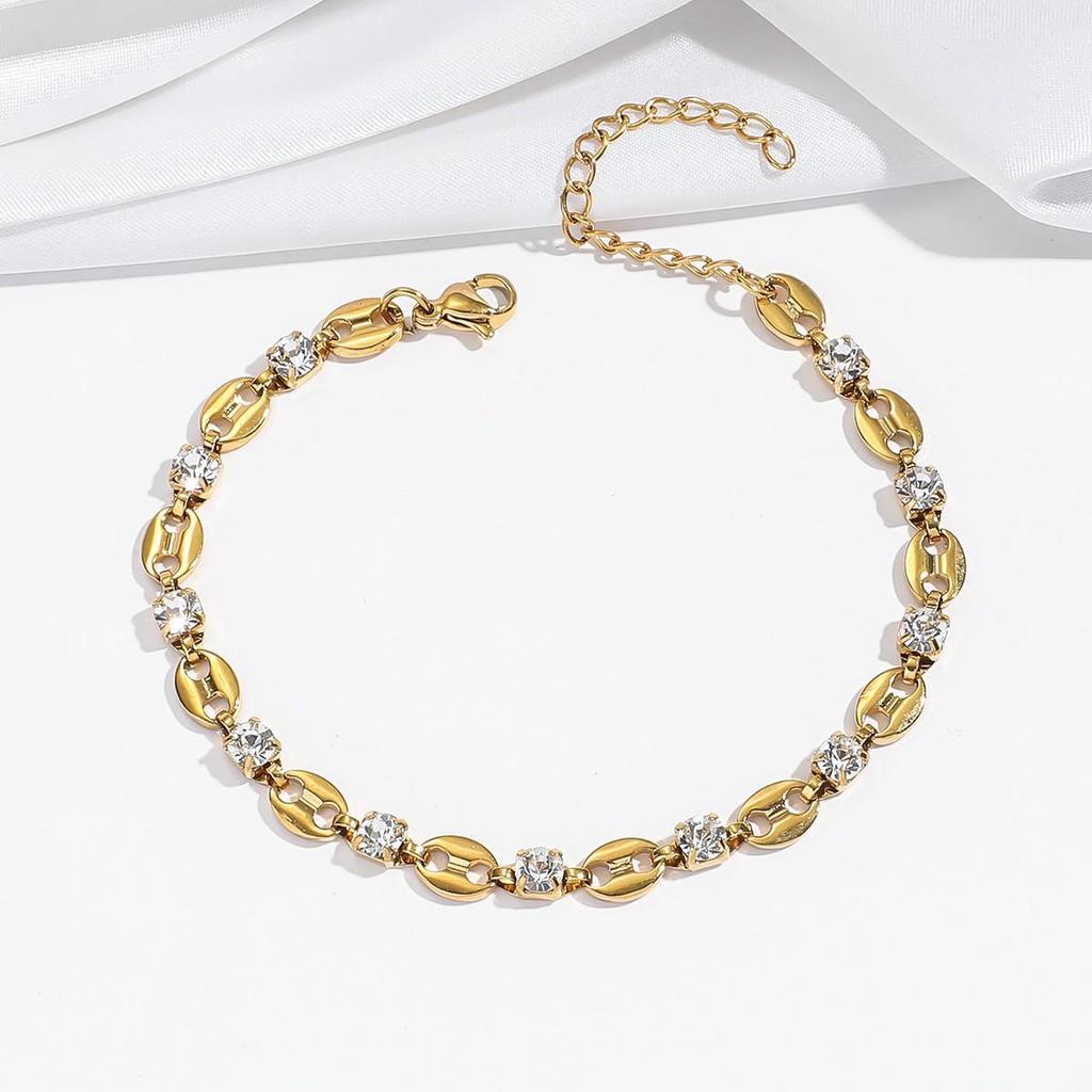 Cherry Epoxy Titanium Steel Bracelet for Women - Sweet Dopamine-Inspired Design