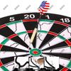 18-inch Dubbelzijdig Bevlokt Dartbord Set met 10 Verzwaarde Darts