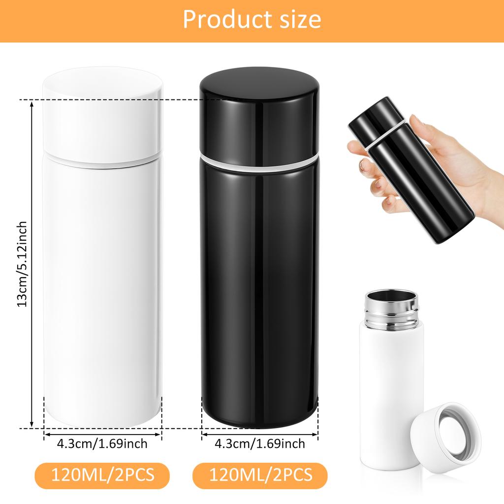 Portable Stainless Steel Mini 120mL Insulated Cup with Leak Proof Insulation Suitable for Outdoor Camping and Office Workers