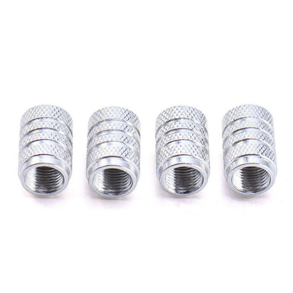 4 pezzi in lega di alluminio per auto, pneumatici, pneumatici, valvola di pressione dell'aria, tappo dello stelo, parapolvere