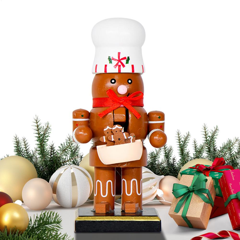 Miniature Christmas Figurines Wooden Nutcracker Tabletop Statues Christmas Decor Party Statues Table Centerpiece For Adults