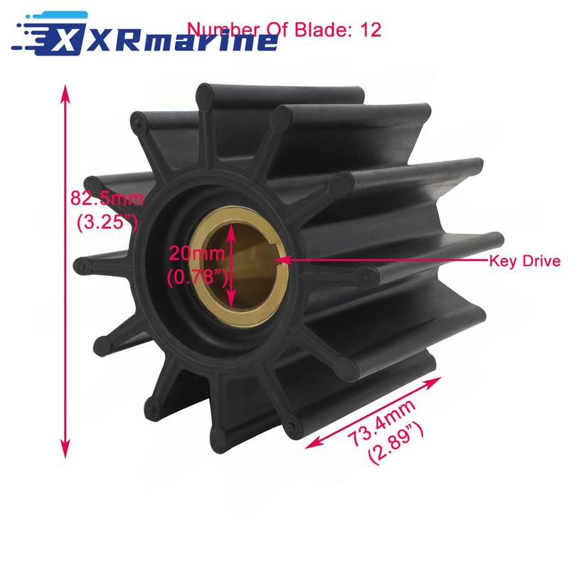 Water Pump Impeller RE49896 for John Deere Marine Engine Pumps RE45459   RE45458 RE517226 RE538663
