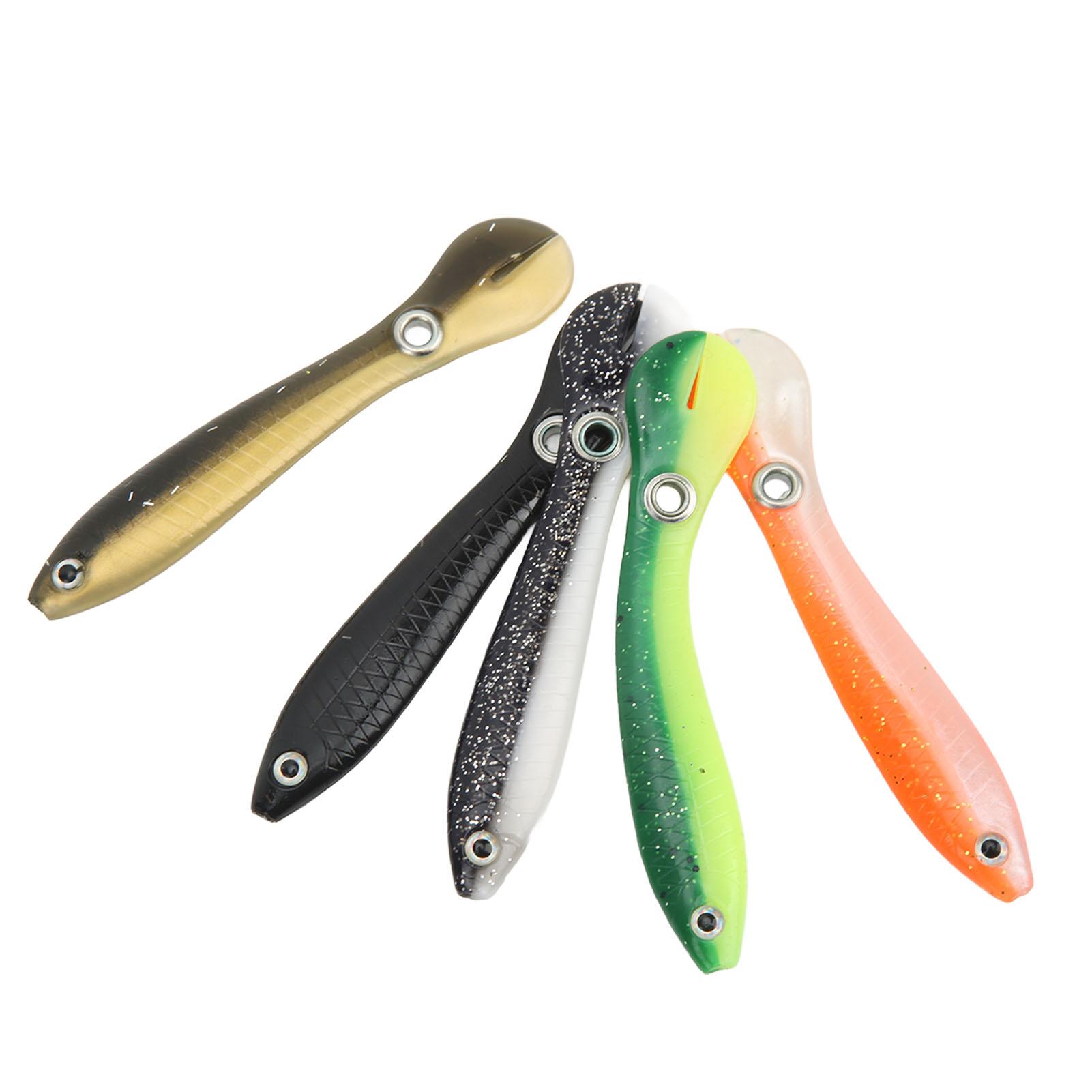 

5 шт. Искусственная рыболовная приманка 10 см 3D Симуляция Силиконовый глаз Яркая Портативная Вьюн Мягкая приманка