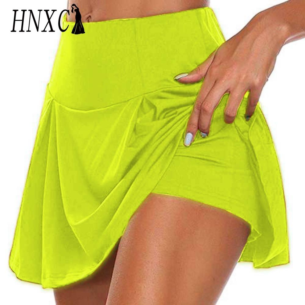 HNXC 13 Barev Dámská Módní Ležérní Jednobarevná Potisk Letní Jarní Sukně