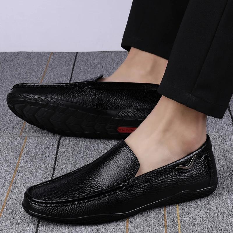 Fashion Mens Loafers Male Comfortable Driving Shoe Luxury Brand Moccasins Men's Breathable Slip On Footwear Men's Classic Dress Shoes