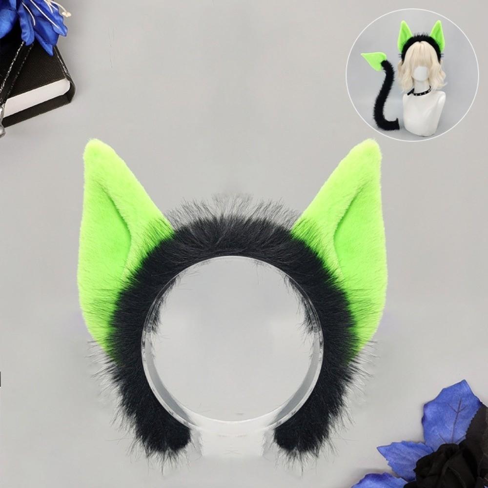 Furry Cat Ears 3D Devil's Sweetheart Tail Fashion Halloween Costume Cosplay Props All Saints' Day