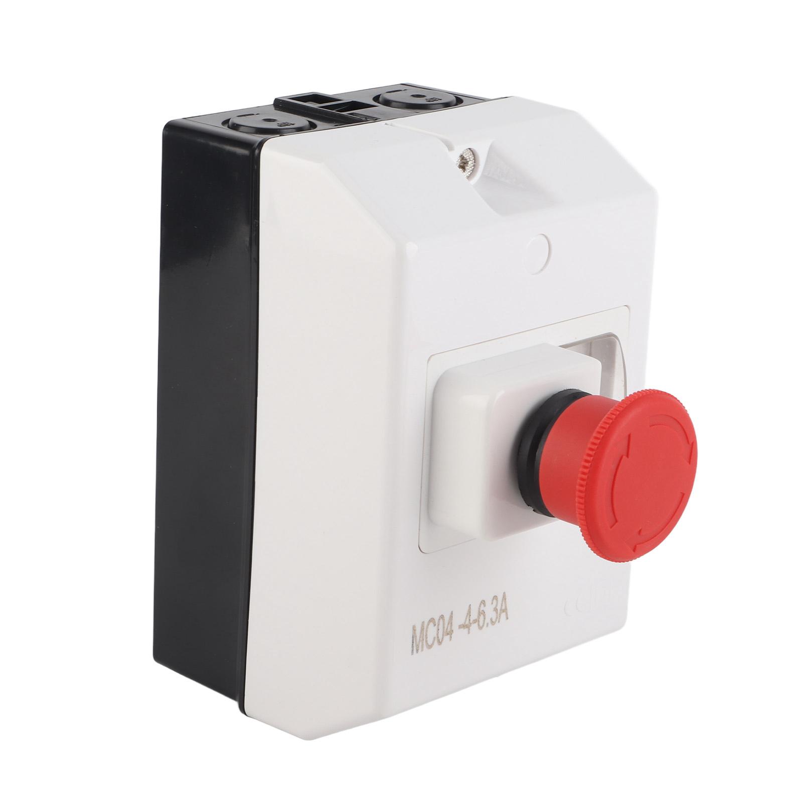 

Захисник двигуна Водонепроникний автоматичний вимикач двигуна з кнопкою аварійної зупинки 46.3A 230V 240V 400V