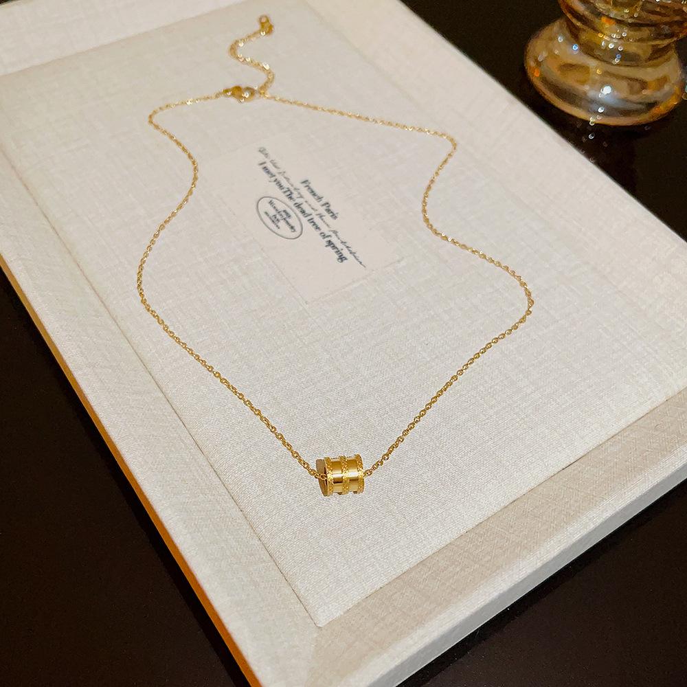 Elegant Titanium Steel Necklace: Chic, Durable, Non-Fading Design for Women