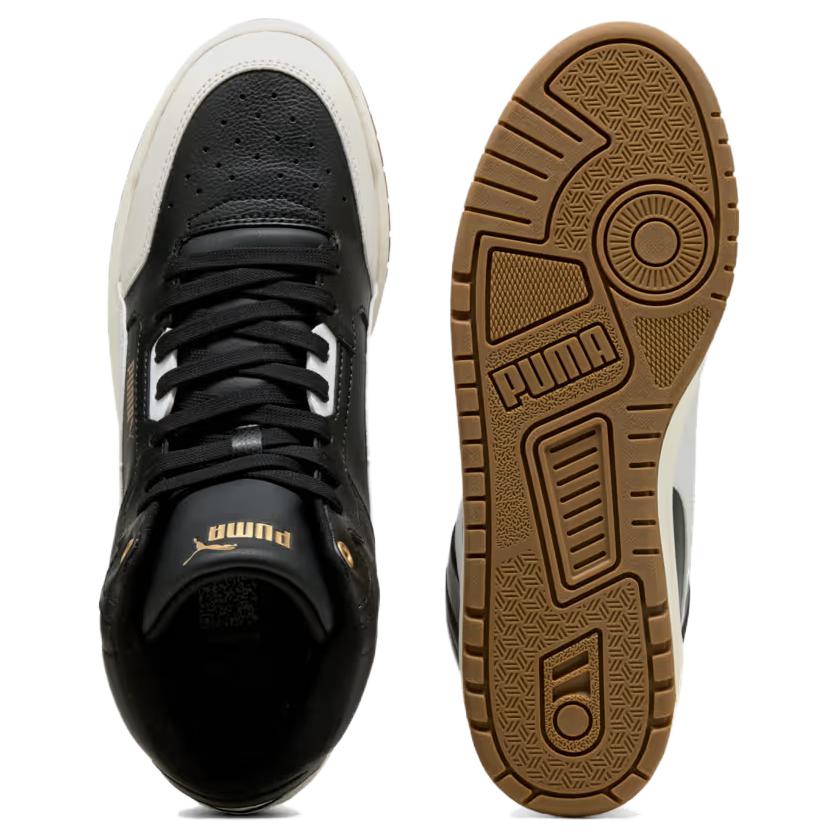 Puma Shuffle Downtown Comfortable Versatile Mid-Top Sneakers Men Sneakers Black White 402598-06