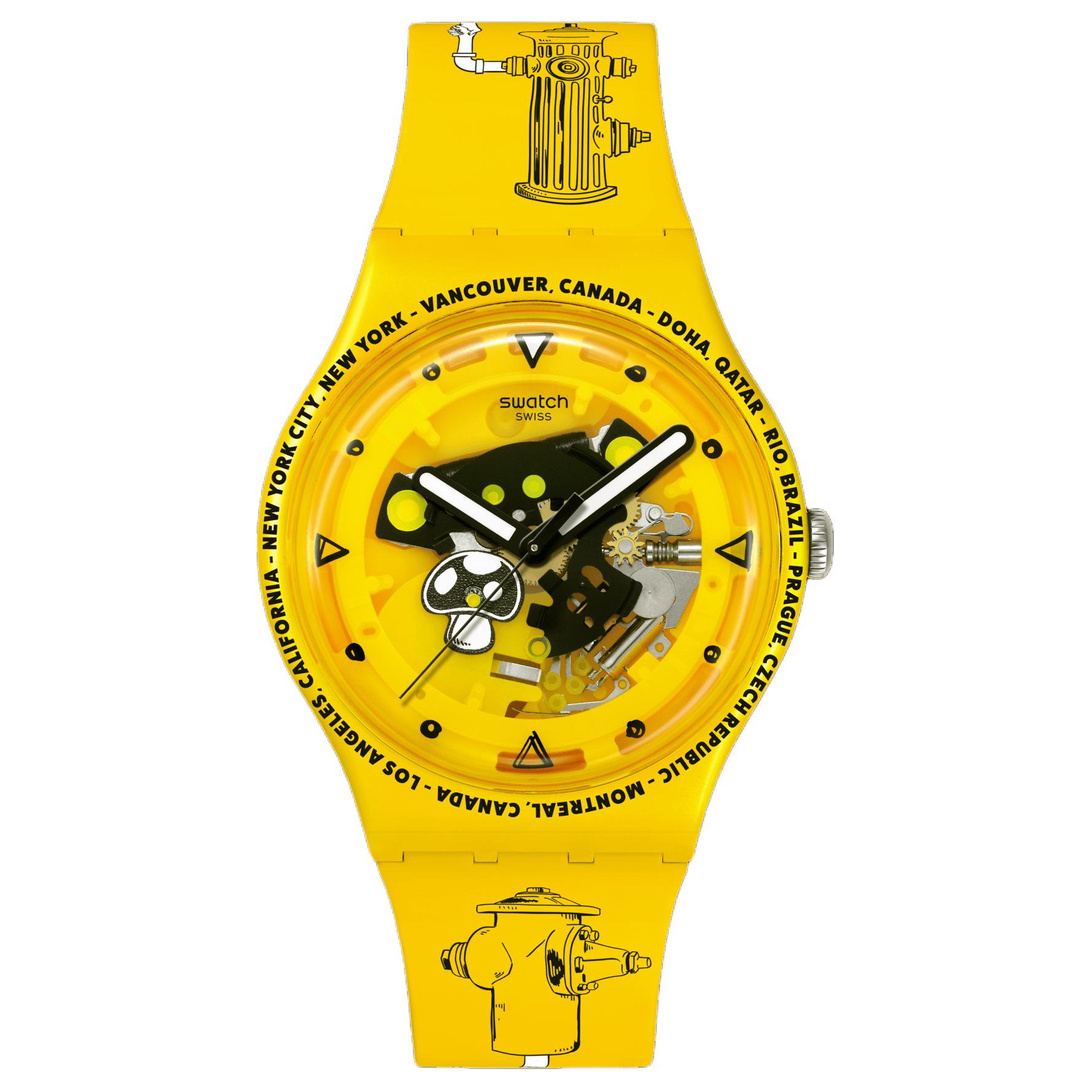 SWATCH Unisex Yellow Watch SO29J101 SO29J101 Yellow Watch Dial