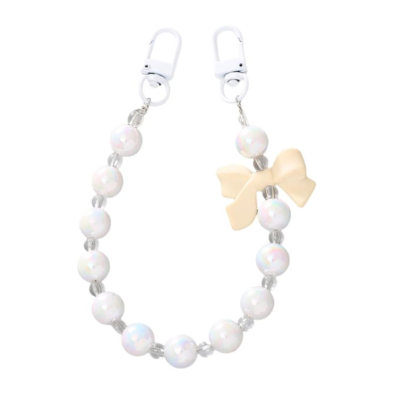 Pearls Chain Strap Short Purse Chain Replacement Pearls Handle Strap Beaded Purse Chains for Purse Handbag Wallet Phone