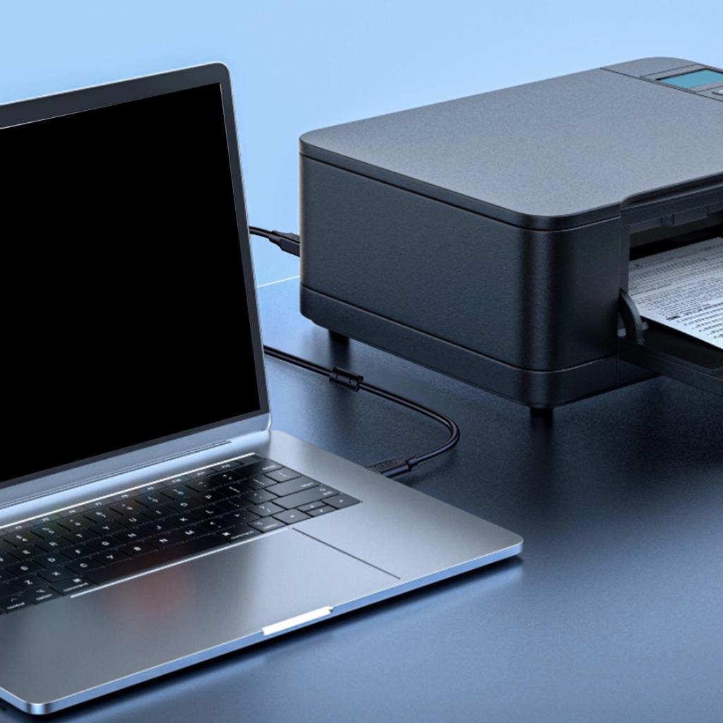 USB Printer Cable USB 2.0 to USB B Type B Male Cable Scanner Cord for Printing Laptop Computer Musical Keyboard