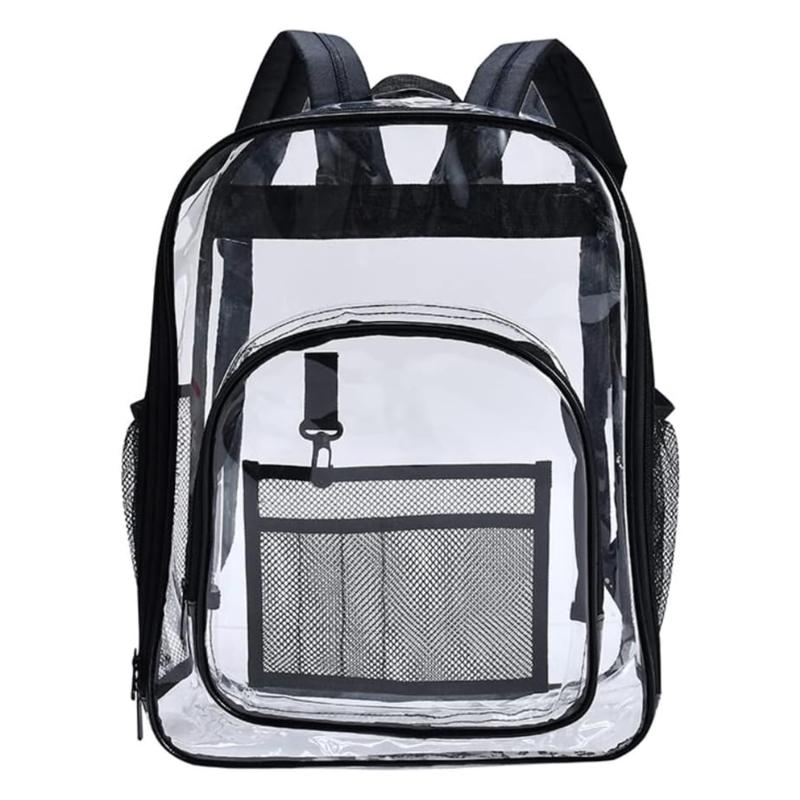 Transparent Backpack Waterproof PVC Storage Bag Large Capacity Student Backpack