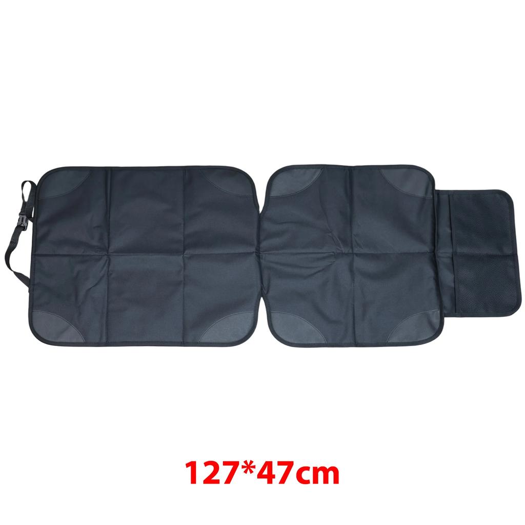 Car Seat Protector Cover Waterproof Anti-Scratch Stain Resistant with Storage Pockets Car Interior for Child Baby Pet Non-Slip