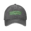 Frankenstein Negative Space Logo Baseball Caps Unisex Distressed Washed Snapback Hat Horror Movies Outdoor All Seasons Travel