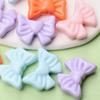 7pcs Loose Beads Solid Color Bowknot For Bracelet Earring Making Beaded Materials 22.5*28mm Jewelry Acrylic DIY Jewelry Accessories Heart