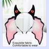 Handmade Plush Bat Ear Headbands Soft Fuzzy Hair Accessory For Kids Halloween Costume Party Dressing up