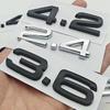 3D ABS Car Letters Logo 2.4 3.6 3.8 4.2 TDI Sticker Rear Trunk Emblem Badge For Audi A3 A4 A5 A6 A7 A8 Q3 Q5 Q7 Q8 Accessroies