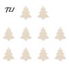 Creative Graffiti Wood Shapes 10Pcs 2D Wooden Christmas Ornaments, Blank DIY Craft Hanging Tags, Unfinished Blanks Tree Decorations, Slices