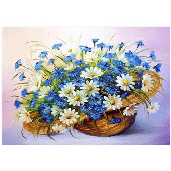 Diamant-Stickerei helle Blume 5D Diamant Mosaik Malerei moderne Blume Kreuzstich