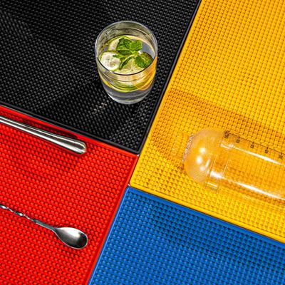 PVC Bar Mat Anti-slip Cafe Bar Mats Home Cup Mat Waterproof Heat Resistant Durable Drain Bar Service Spill Mat for Home Bar Cafe