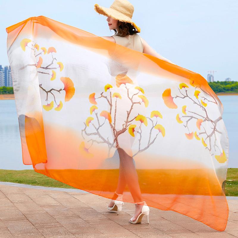 გაზაფხული/ზაფხული ახალი ქალის აბრეშუმის შარფი 90 * 90 სმ სიმულირებული აბრეშუმის ტილო კვადრატული შარფი მოდური პრინტიანი დიდი კვადრატული შარფი პროფესიონალური შარფი