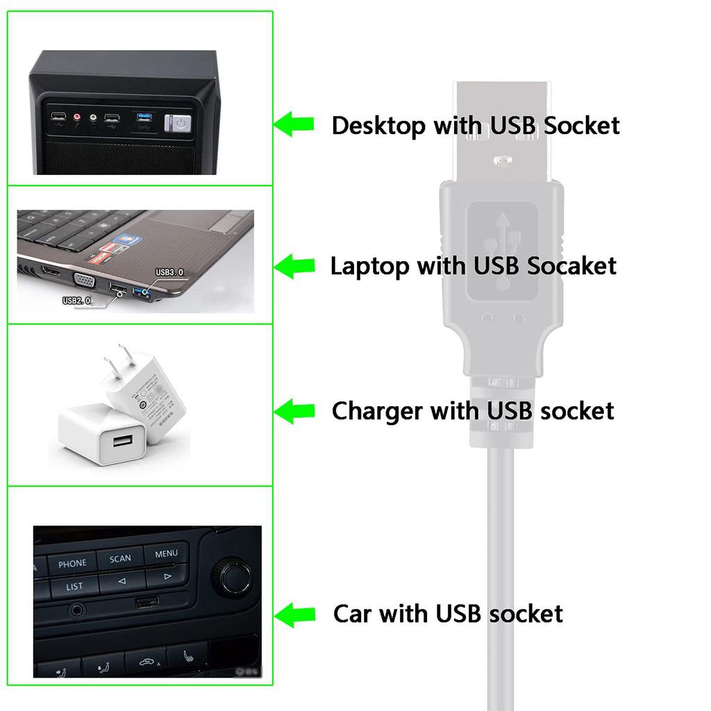 USB to DC 5V 9V 12V Power Cable for Router Speaker USB to DC Jack Charging Cable Power Cord Plug Connector Adapter