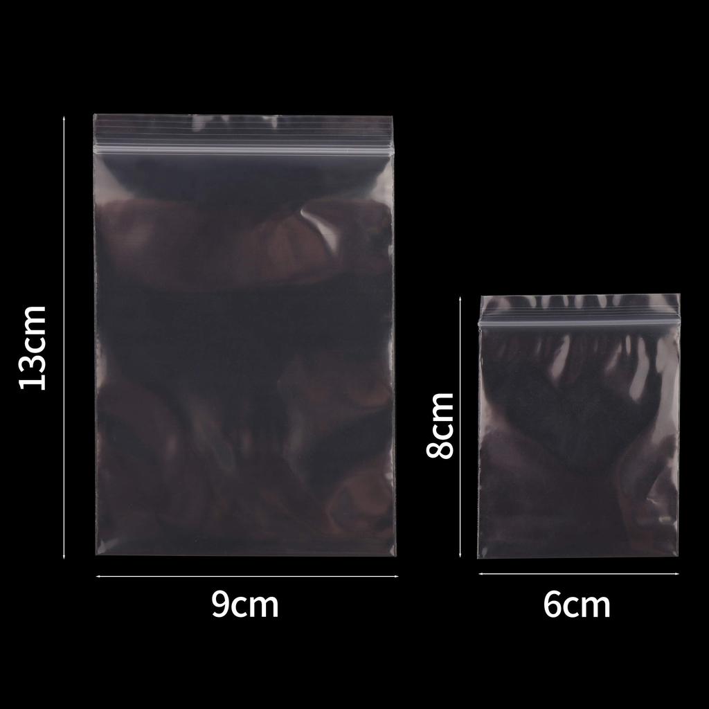 LOKIPA Reißverschluss Poly Reißverschluss Kunststoff Reißverschluss Unterteilt 2 100 200 Aufbewahrung Klar Reißverschluss Transparent Tasche, Tasche, Tasche, Tasche, Größen, 6x8cm/9x13cm, jeder, insgesamt,