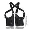 Vintage Mobile Phone Chest Bags Anti-Theft Shoulder Harness Bag Double Shoulder Pouch  Outdoor