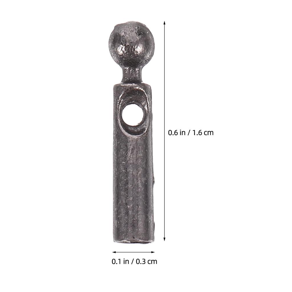 10Pcs Sturdy Metal Umbrella Tail Beads Simple Design Replacement Bone Covers for Foldable Umbrella Versatile Repairing Supplies
