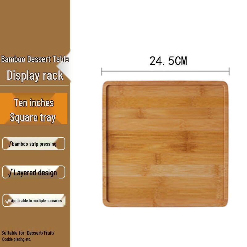Бамбуковая подставка для десертов Homeglen