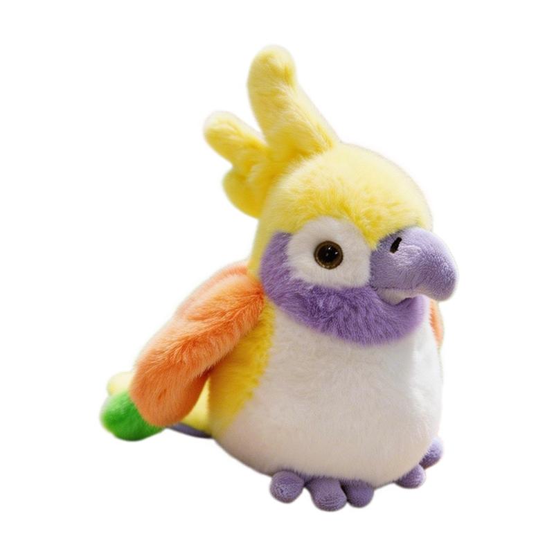 16Cm Cute Cartoon Bird Simulation Colorful Parrot Plush Toy Homdecor Stuffed Dolls Soft Animal Dolls Gift For Kids Decoration