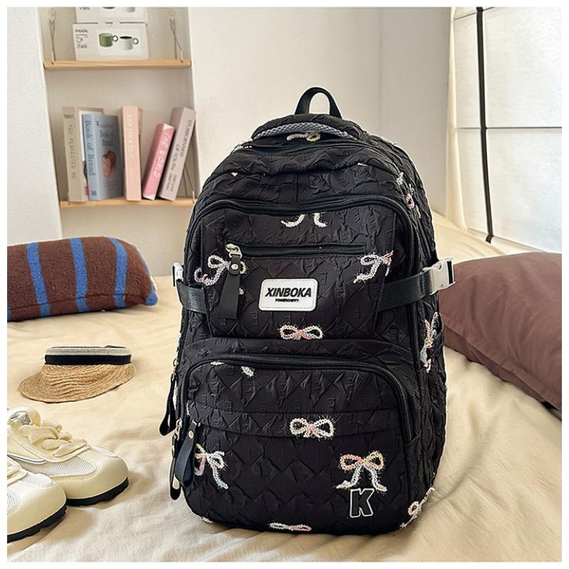 School Bag New High-value College Style Fresh and Sweet Candy-colored Backpack Junior High School Students Lightweight Backpack