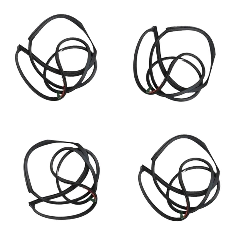 4PCS Door Weatherstrip Seal for Toyota For Land Cruiser 1998-2007 OEM 67862-60101 67872-60080 67871-60080 67861-60101Good Product