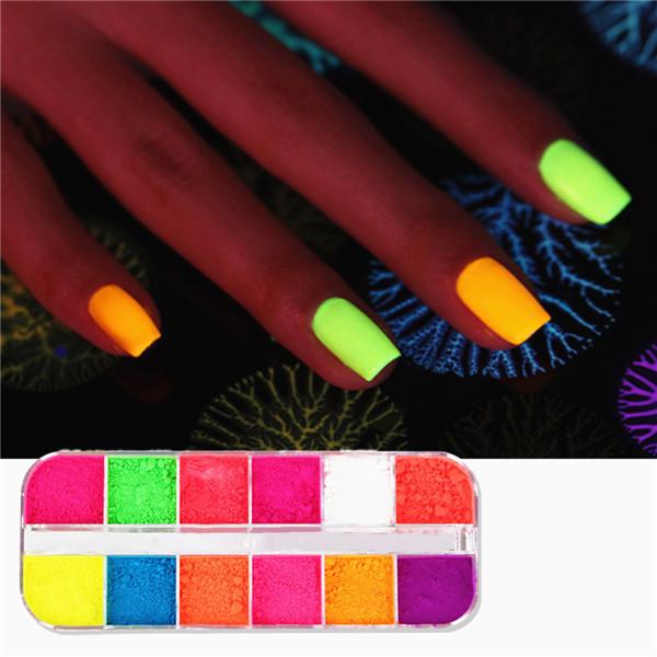 fluorescent nail powder