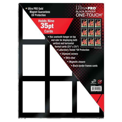 Ultra PRO Black Border One-Touch Multi-Card Holder (9 Cards, Black Border)